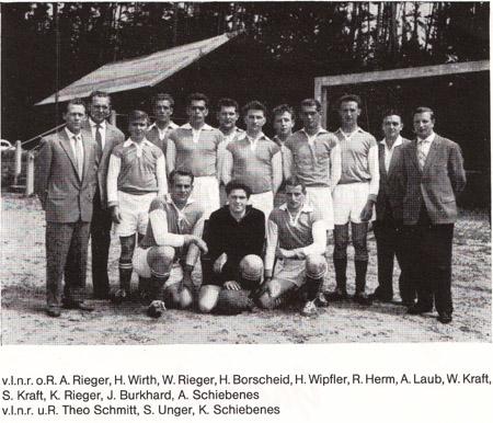 1. Mannschaft im 25-jährigen Jubiläumsjahr 1959
