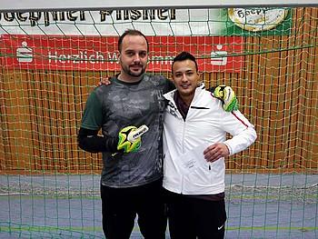 SV Staufenberg mit Schützenkönig Bernhard Mahler. Im Tor Adis Ferhatovic, bester Torwart vom vergangenen Turnier 2015