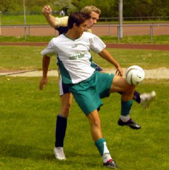 Mann des Tages Dominic Hirth am Ball