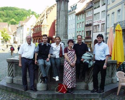 Auf dem Bild in Freiburg von links: Manfred Vogt, Daniel Herm, Simone Wimmer, Beate Rieger, Volkward Vath und Reiner Rieger