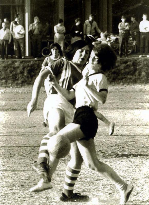 SVM Damen auf Torejagd im Stadion rote Erde gegen Worms im Herbst 1968