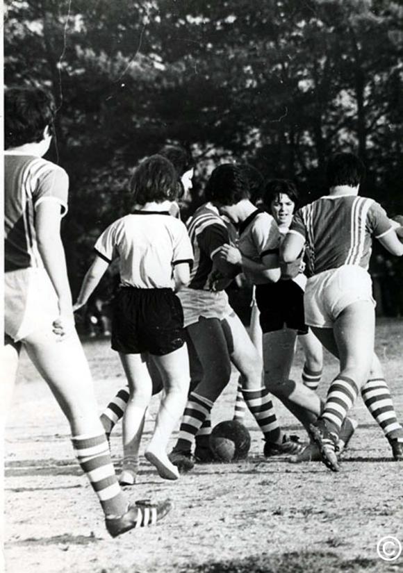 SVM Damen auf Torejagd im Stadion rote Erde gegen Worms im Herbst 1968