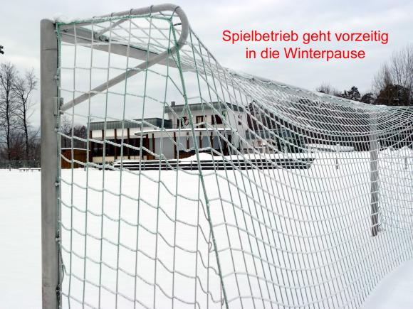 Spielbetrieb geht vorzeitig in die Winterpause!