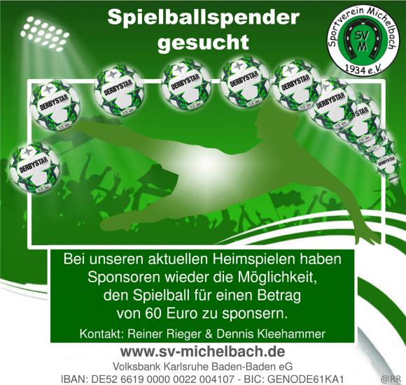 Spielballspende SV Michelbach