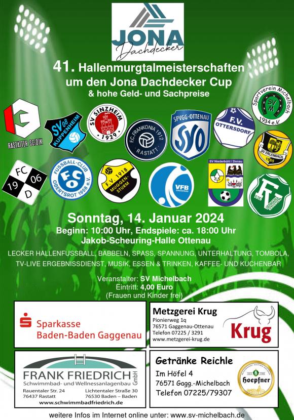 41. Hallenmurgtalmeisterschaften um den Jona Dachdecker Cup